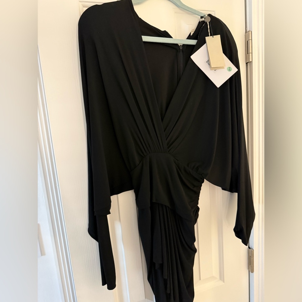 Chic Black Long Sleeve Women's Dress
